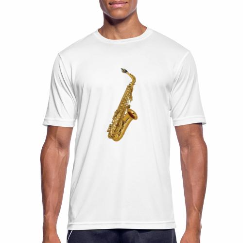 Saxofon in Gold - Männer T-Shirt atmungsaktiv