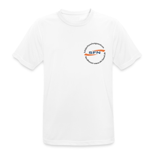SFN Logo mit rundem Text in schwarz - Männer T-Shirt atmungsaktiv
