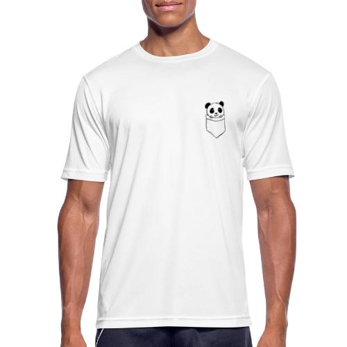 Pocket panda - Mannen T-shirt ademend actief