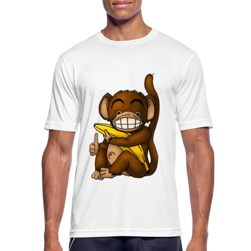 Super Fröhlicher Affe - Männer T-Shirt atmungsaktiv