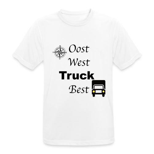 Oost West Truck Best - Mannen T-shirt ademend actief