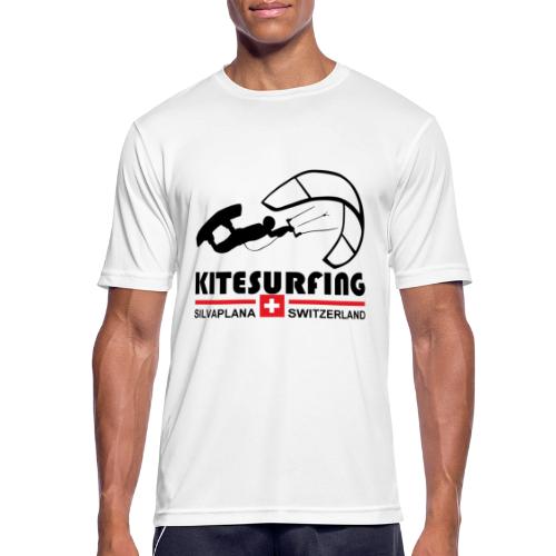 Kitesurfing Silvaplana Switzerland - Männer T-Shirt atmungsaktiv