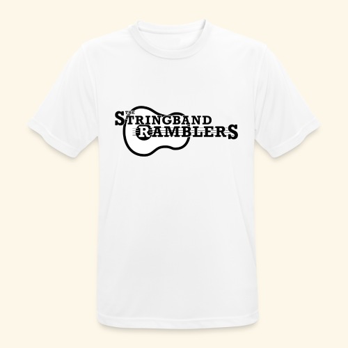 The Stringband RamblersLogo Black White - Männer T-Shirt atmungsaktiv