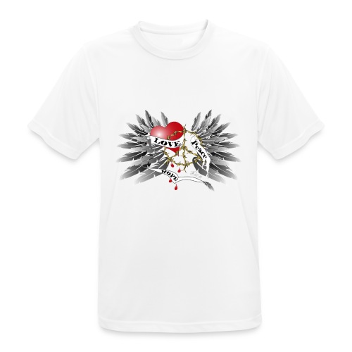 Love, Peace and Hope - Liebe, Frieden, Hoffnung - Männer T-Shirt atmungsaktiv