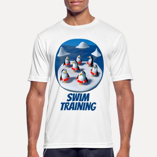 Penguins at swimming lessons - Men's Breathable T-Shirt