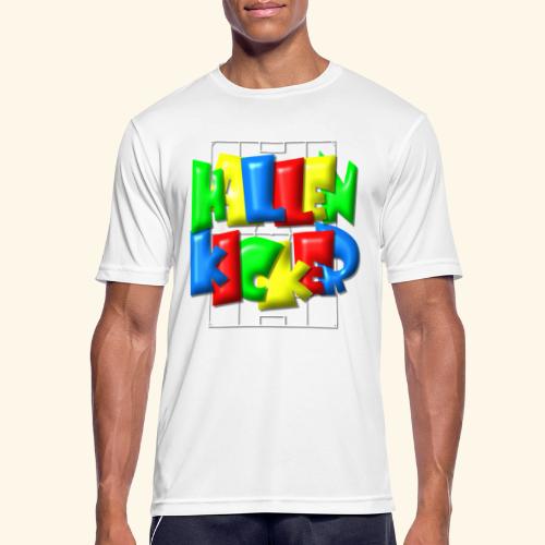 Hallenkicker im Fußballfeld - Balloon-Style - Männer T-Shirt atmungsaktiv