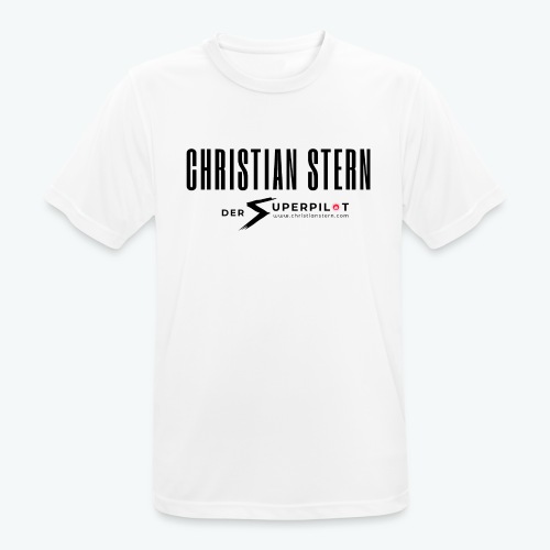 CS Logo Schwarz - Männer T-Shirt atmungsaktiv