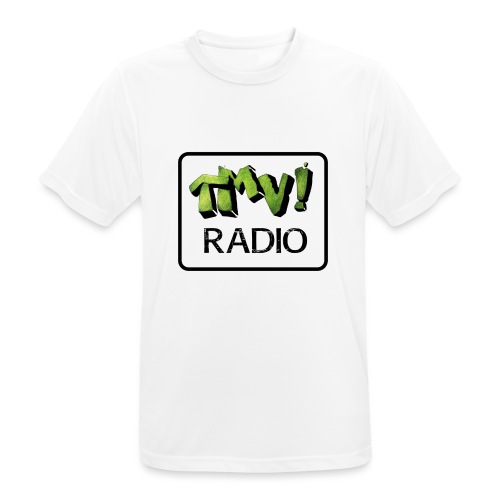 TMV RADIO logo nero - Maglietta da uomo traspirante