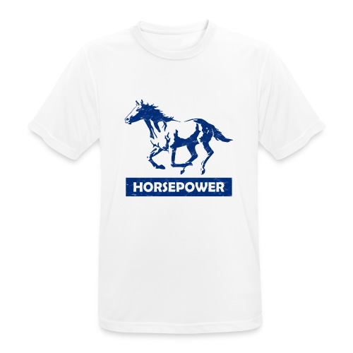Galoppierendes Pferd Horsepower (Blau) - Männer T-Shirt atmungsaktiv