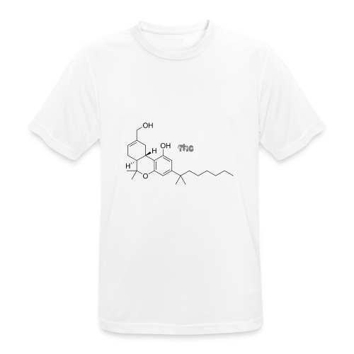 T-shirt molécule THC Cannabis - T-shirt respirant Homme