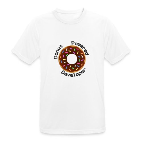 Donut Powered Developer - Camiseta hombre transpirable