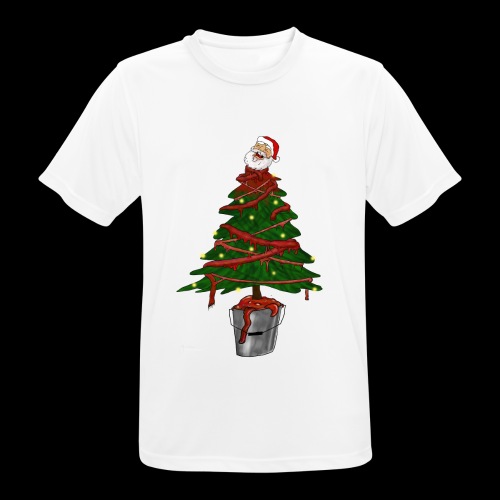 Messy Christmas - Mannen T-shirt ademend actief
