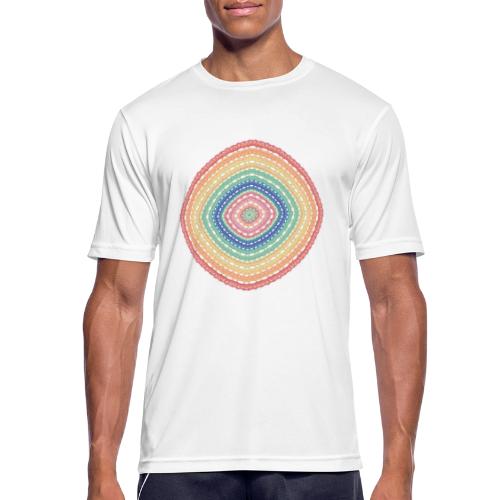 Glücksquadrat in sommerlichen Farben - Männer T-Shirt atmungsaktiv