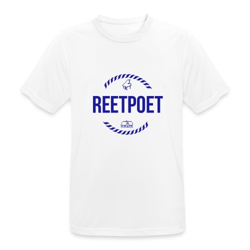 ReetPoet To Go | Logo Blau - Männer T-Shirt atmungsaktiv