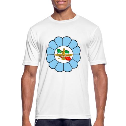 Faravahar Iran Lotus Colorful - Herre T-shirt svedtransporterende