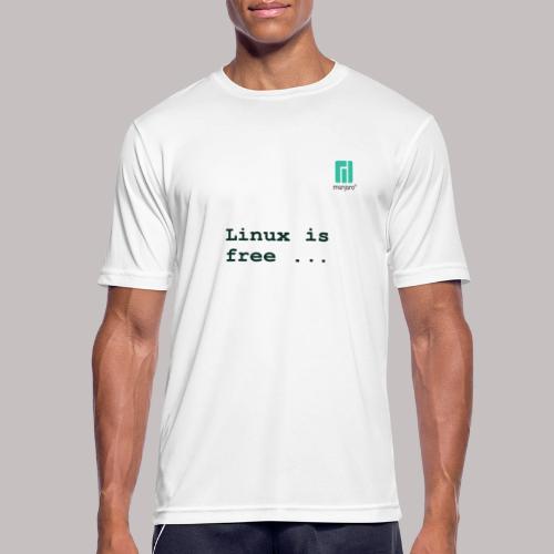 linux is free - Men's Breathable T-Shirt