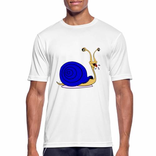 Escargot rigolo blue version - T-shirt respirant Homme