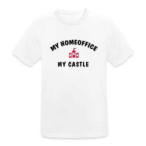 MY HOMEOFFICE MY CASTLE - Männer T-Shirt atmungsaktiv
