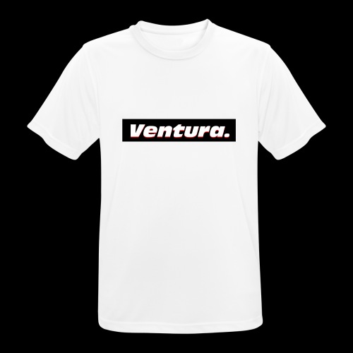 Ventura Black Logo - Mannen T-shirt ademend actief