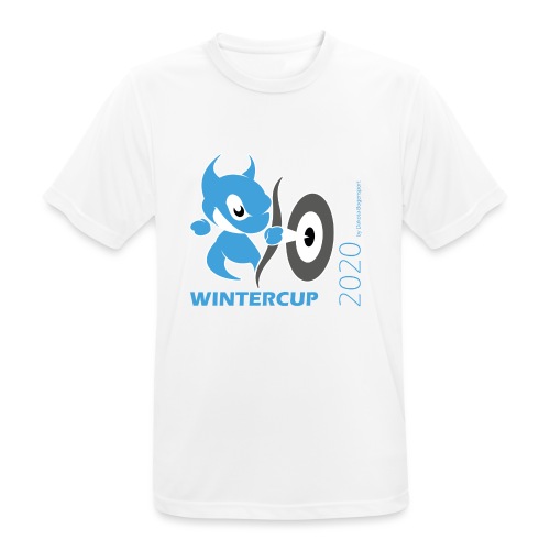 Wintercup 2020 blaue Schrift - Männer T-Shirt atmungsaktiv