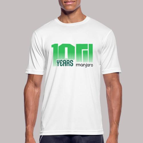 10 years Manjaro dark - Men's Breathable T-Shirt