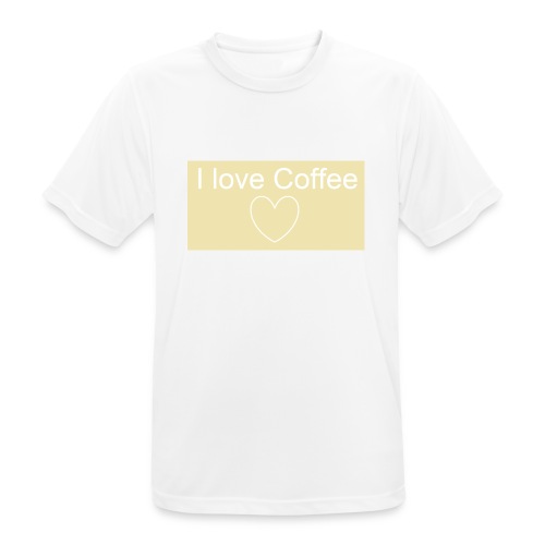 Ich liebe Kaffee - Männer T-Shirt atmungsaktiv
