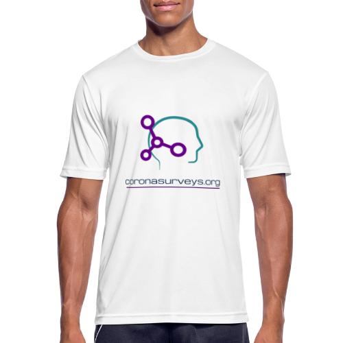coronasruveys full logo transparent - Men's Breathable T-Shirt