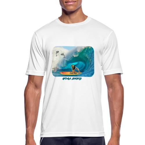 Power yoga surf - Andningsaktiv T-shirt herr
