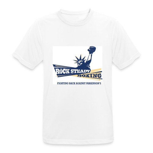 Rock Steady Boxing Logo2 4c wtag - Pustende T-skjorte for menn