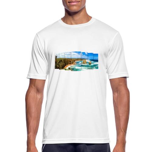 Australien: Steilküste mit Felsen und Fernblick - Männer T-Shirt atmungsaktiv