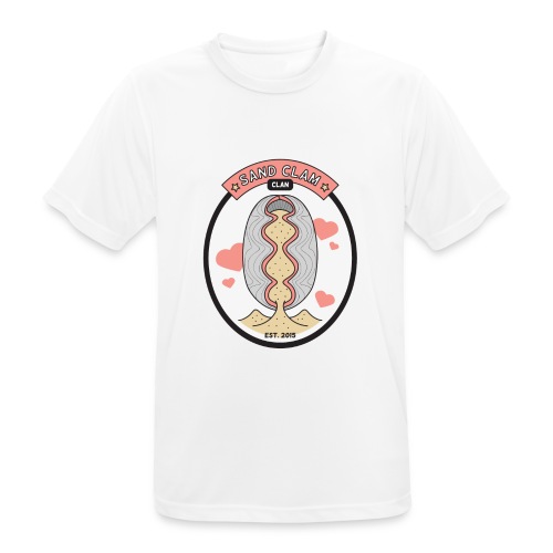 Sand Clam Clan -logokassi - miesten tekninen t-paita