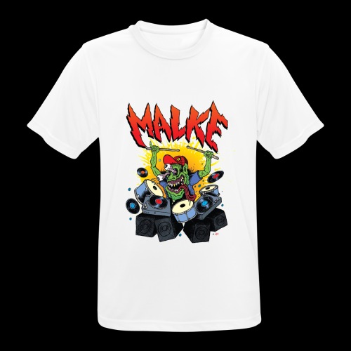 Malke - Man Premium White - Monster - Black - Camiseta hombre transpirable