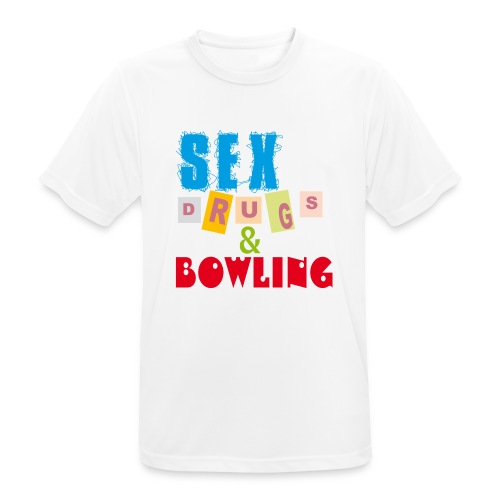 Sex, drugs & Bowling - Andningsaktiv T-shirt herr