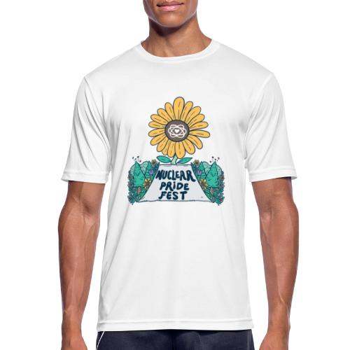 hand drawn nuclear pride fest - Pustende T-skjorte for menn