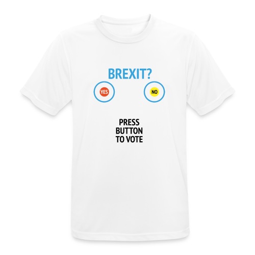 Brexit: Press Button To Vote - Herre T-shirt svedtransporterende