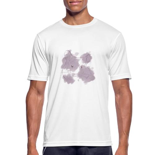 Violet splash chinchilla 2 - miesten tekninen t-paita