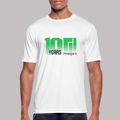 10 years Manjaro black - Men's Breathable T-Shirt