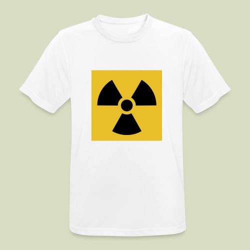 Radiation warning - miesten tekninen t-paita