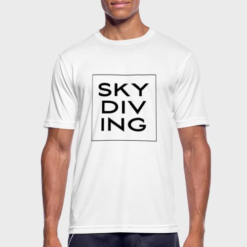 SKY DIV ING Black - Männer T-Shirt atmungsaktiv