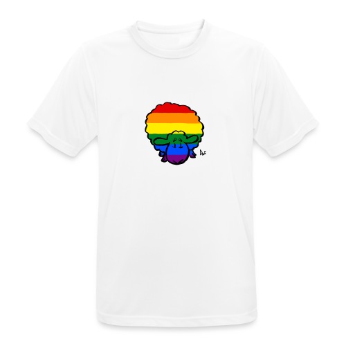 Rainbow Pride Sheep - Andningsaktiv T-shirt herr