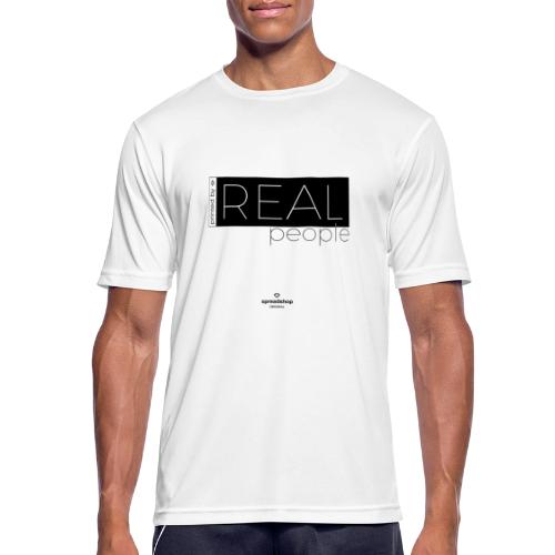 Real in black - T-shirt respirant Homme