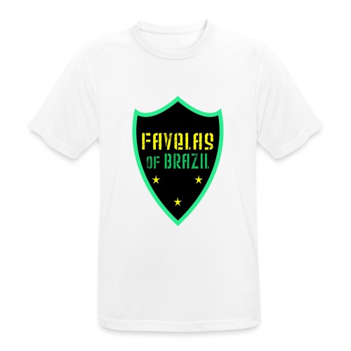 Faveli Brazylii BLACK GREEN DESIGN - Koszulka męska oddychająca