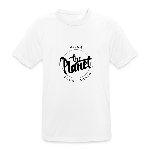 MakeThePlanetGreatAgain Organic Shirt White - Men's Breathable T-Shirt