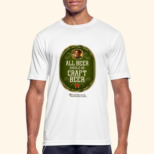Craft Beer T-Shirt Design mit witzigem Spruch - Männer T-Shirt atmungsaktiv
