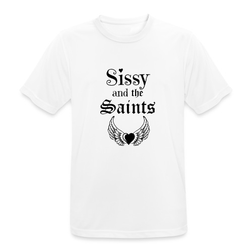 Sissy & the Saints zwarte letters - Mannen T-shirt ademend actief