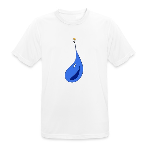 Man on raindrops - Men's Breathable T-Shirt