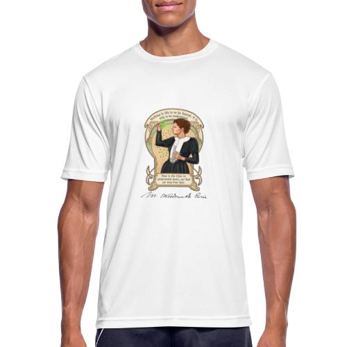 Marie Curie - Pustende T-skjorte for menn