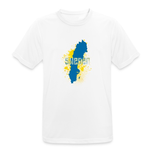 Sweden Abstract 2 Text - Männer T-Shirt atmungsaktiv