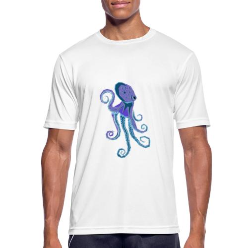 Lila Oktopus - Männer T-Shirt atmungsaktiv