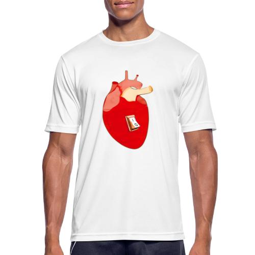 Herz an - Männer T-Shirt atmungsaktiv